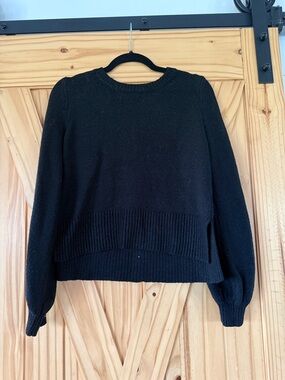 Black Women's Crewneck Sweater